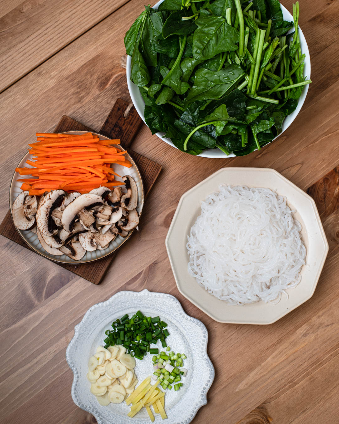 Veggie Shirataki Noodle Stir-Fry (Japchae) | Lokyi's Food Studio