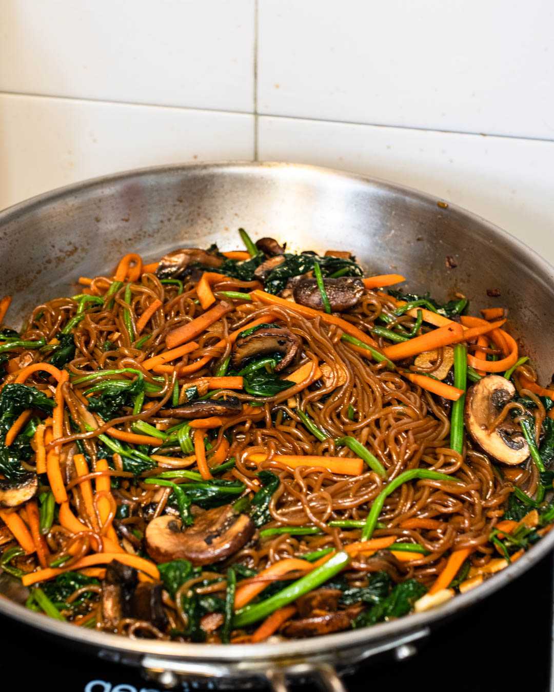 Veggie Shirataki Noodle Stir-Fry (Japchae) | Lokyi's Food Studio